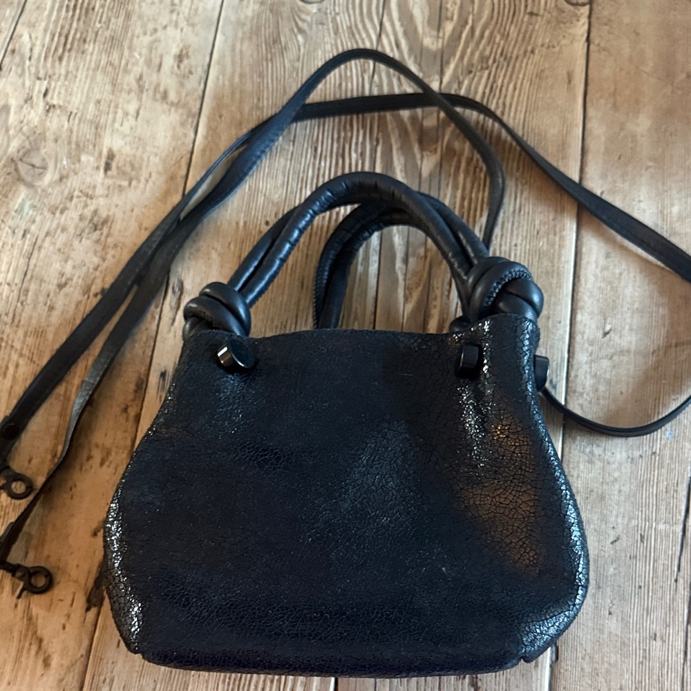 Daniella Lehavi Black crackle leather Handbag
